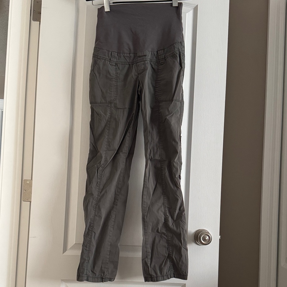 Thyme Gray Maternity Pants